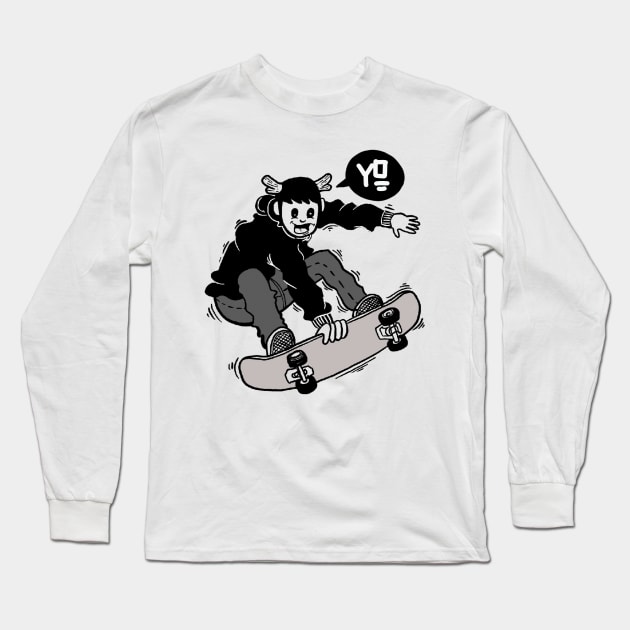 SKATE AN DESTROY Long Sleeve T-Shirt by depank